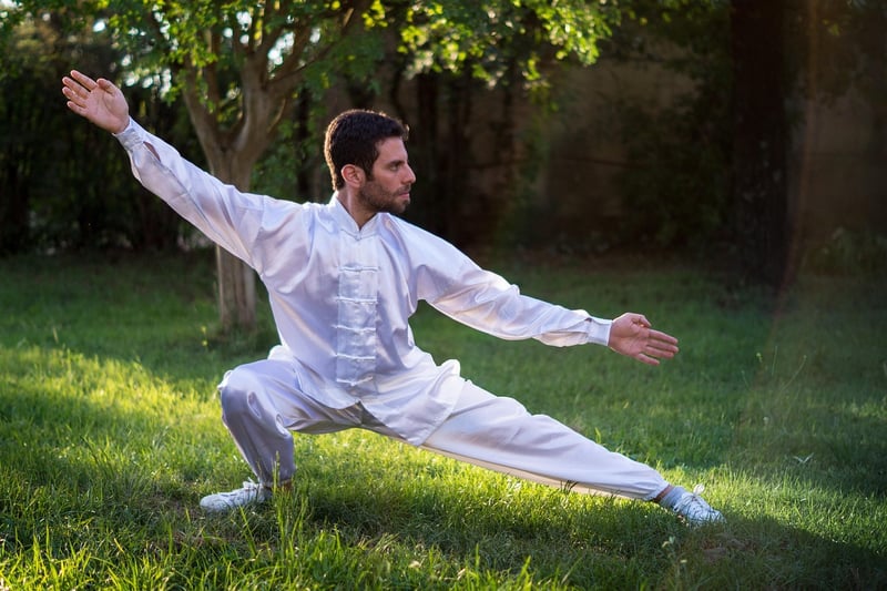 Taiji sword practice